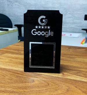 Placa de QR code Google Acrilico     