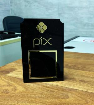 Placa de QR code PIX Acrilico 10x15    